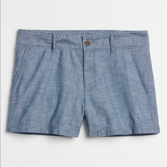 nwt Gap size 10 3" Short Chambray - Picture 1 of 8